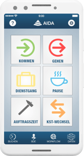 App mobile Zeiterfassung