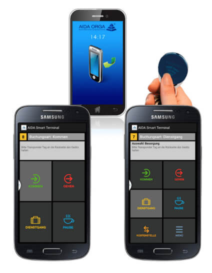 Smartphone-Terminal - NFC Smartphone mit Buchungs-App